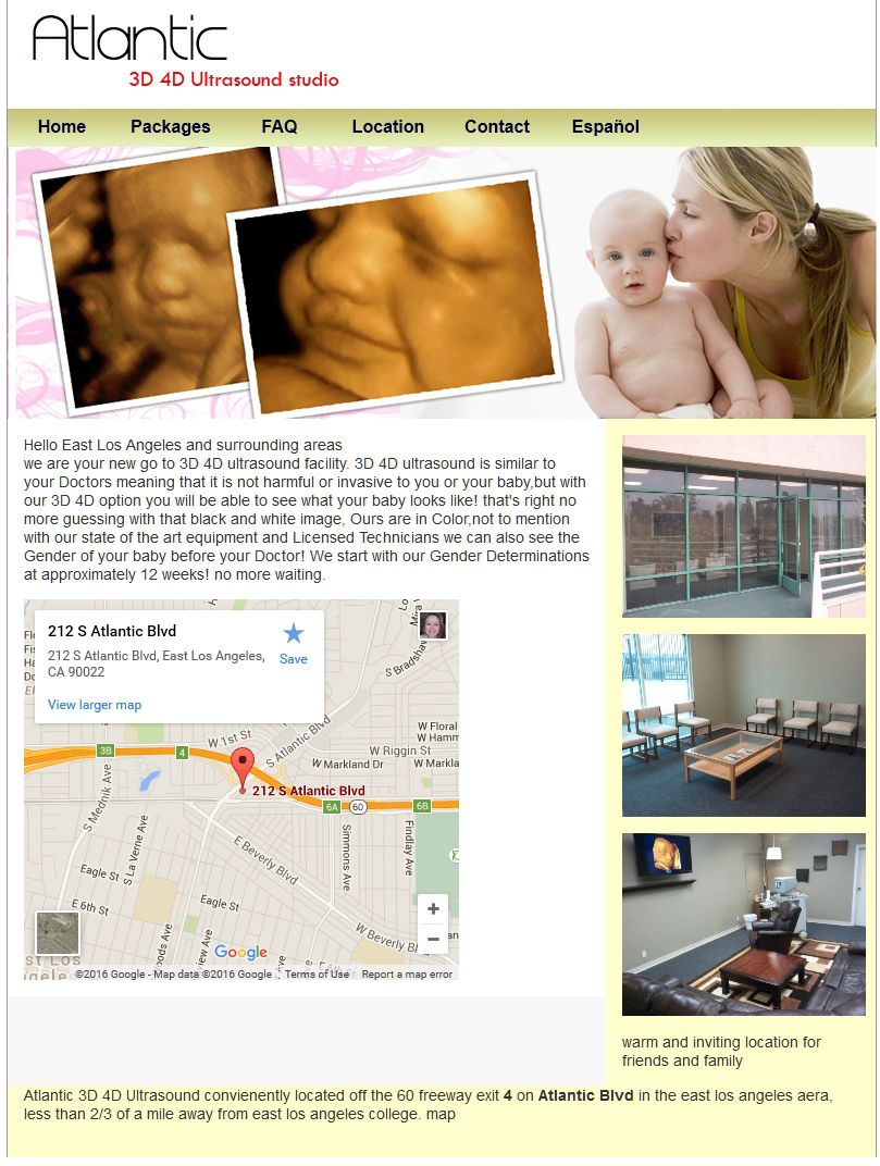Atlantic 3D 4D Ultrasound Studio - Los Angeles CA